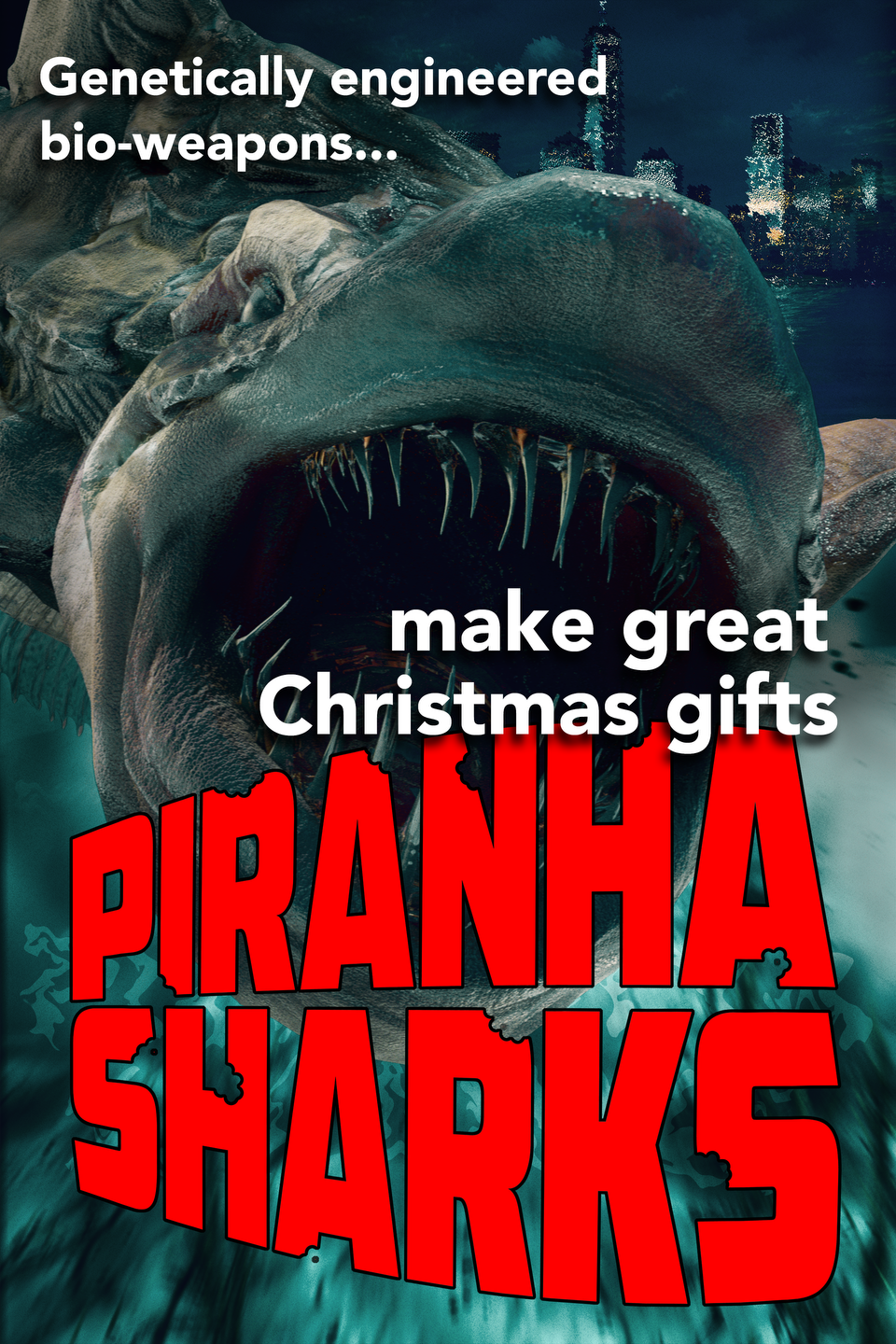 Piranha Sharks poster